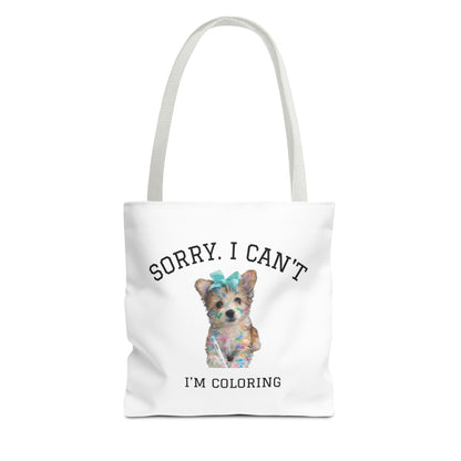 Sorry I Can't, I'm Coloring Tote