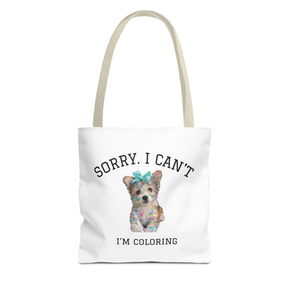 Sorry I Can't, I'm Coloring Tote